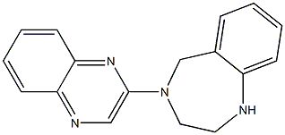 4-(quinoxalin-2-yl)-2,3,4,5-tetrahydro-1H-benzo[e][1,4]diazepine Struktur