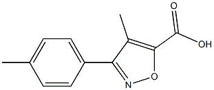 4-methyl-3-p-tolylisoxazole-5-carboxylic acid Structure