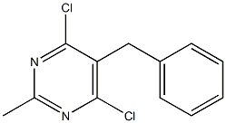 5-benzyl-4,6-dichloro-2-methylpyrimidine Struktur