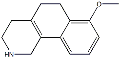 7-methoxy-1,2,3,4,5,6-hexahydrobenzo[h]isoquinoline 化学構造式