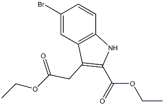 ethyl 5-bromo-3-(2-ethoxy-2-oxoethyl)-1H-indole-2-carboxylate