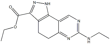 ethyl 7-(ethylamino)-4,5-dihydro-1H-pyrazolo[3,4-f]quinazoline-3-carboxylate Struktur