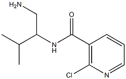 N-(1-amino-3-methylbutan-2-yl)-2-chloronicotinamide Struktur