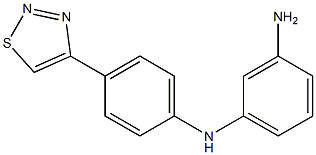 N1-(4-(1,2,3-thiadiazol-4-yl)phenyl)benzene-1,3-diamine Struktur