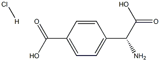 (R)-4-(amino(carboxy)methyl)benzoic acid hydrochloride Struktur