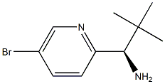 (R)-1-(5-BROMOPYRIDIN-2-YL)-2,2-DIMETHYLPROPAN-1-AMINE,,结构式