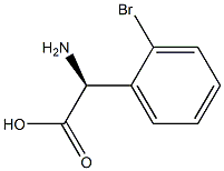 (S)-2-amino-2-(2-bromophenyl)acetic acid,,结构式