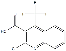 2-chloro-4-(trifluoromethyl)quinoline-3-carboxylic acid Struktur