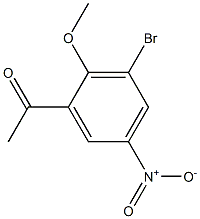 1-(3-Bromo-2-methoxy-5-nitro-phenyl)-ethanone Structure