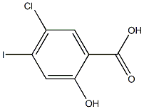 5-Chloro-2-hydroxy-4-iodo-benzoic acid Structure