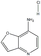 Furo[3,2-b]pyridin-7-amine.HCl 化学構造式