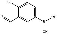 4-Chloro-3-formylphenylboronic acid Structure