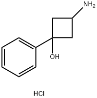 3-amino-1-phenylcyclobutan-1-ol hydrochloride Struktur