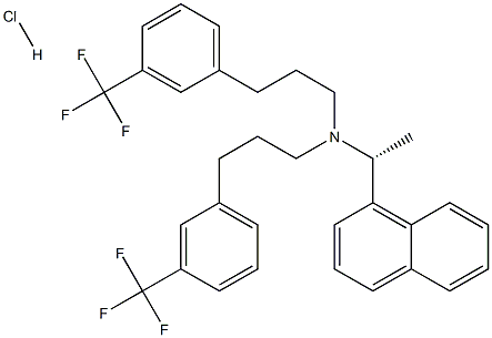 (R)-N-(1-(naphthalen-1-yl)ethyl)-3-(3-(trifluoromethyl)phenyl) -N-(3-(3-(trifluoromethyl)phenyl)propyl)propan-1-amine hydrochloride