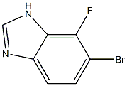 6-Bromo-7-fluoro-1H-benzoimidazole 化学構造式