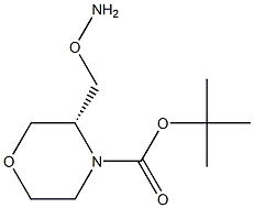 (R)-tert-butyl 3-(aminooxymethyl)morpholine-4-carboxylate Structure