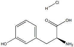 (S)-2-amino-3-(3-hydroxyphenyl)propanoic acid hydrochloride Structure