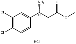 METHYL (3R)-3-AMINO-3-(3,4-DICHLOROPHENYL)PROPANOATE HYDROCHLORIDE Structure