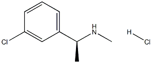 [(1S)-1-(3-CHLOROPHENYL)ETHYL](METHYL)AMINE HYDROCHLORIDE,,结构式