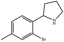 2-(2-BROMO-4-METHYLPHENYL)PYRROLIDINE,1273660-01-7,结构式