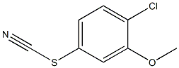 1-Chloro-2-methoxy-4-thiocyanato-benzene, 89893-99-2, 结构式