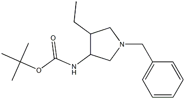 tert-butyl (1-benzyl-4-ethylpyrrolidin-3-yl)carbamate