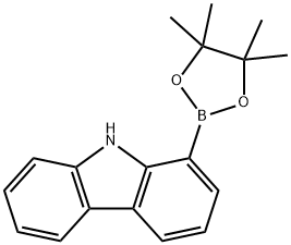 1-咔唑-硼酸频哪醇酯, 1219637-88-3, 结构式