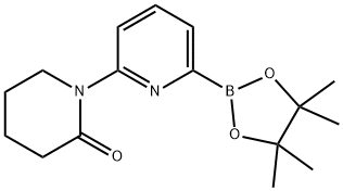 1-(6-(4,4,5,5-tetramethyl-1,3,2-dioxaborolan-2-yl)pyridin-2-yl)piperidin-2-one 结构式