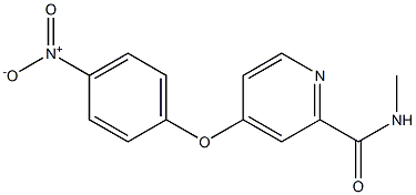 N-methyl-4-(4-nitrophenoxy)picolinamide Structure