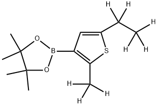 (2-Methyl-5-ethyl-d8)-thiophene-3-boronic acid pinacol ester Structure