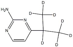 2-Amino-4-(iso-propyl-d7)-pyrimidine 化学構造式