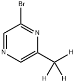 2-Bromo-6-(methyl-d3)-pyrazine 结构式