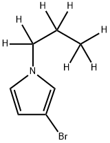 3-Bromo-1-(n-propyl-d7)-pyrrole Struktur