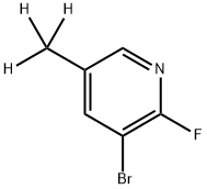 3-Bromo-2-fluoro-5-(methyl-d3)-pyridine Structure