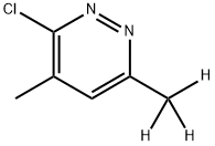 3-Chloro-4-methyl-6-(methyl-d3)-pyridazine Struktur