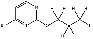 4-Bromo-2-(n-propoxy-d7)-pyrimidine 化学構造式
