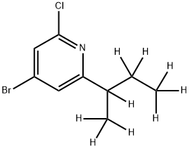 4-Bromo-2-(sec-butyl-d9)-6-chloropyridine Structure