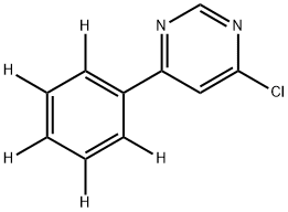 4-Chloro-6-(phenyl-d5)-pyrimidine 结构式