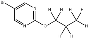 5-Bromo-2-(n-propoxy-d7)-pyrimidine Struktur