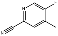 5-氟-4-甲基吡啶-2-甲腈 结构式