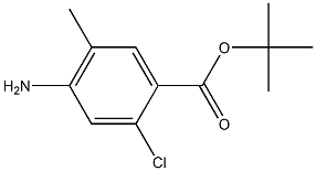 2-氯-4-氨基-5-甲基苯甲酸叔丁酯, , 结构式