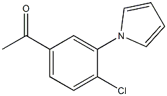 1-(4-chloro-3-(1H-pyrrol-1-yl)phenyl)ethanone Struktur