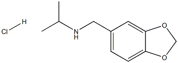 [(2H-1,3-benzodioxol-5-yl)methyl](propan-2-yl)amine hydrochloride Struktur