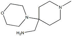 [1-methyl-4-(morpholin-4-yl)piperidin-4-yl]methanamine Struktur