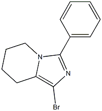 1-bromo-3-phenyl-5H,6H,7H,8H-imidazo[1,5-a]pyridine Structure