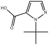 1-tert-butyl-1H-pyrazole-5-carboxylic acid Struktur