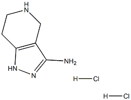 1H,4H,5H,6H,7H-pyrazolo[4,3-c]pyridin-3-amine dihydrochloride 化学構造式