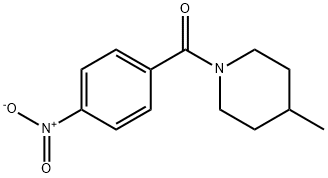 (4-甲基哌啶-1-基)(4-硝基苯基)甲酮, 313960-87-1, 结构式