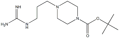 TERT-BUTYL 4-(3-GUANIDINOPROPYL)PIPERAZINE-1-CARBOXYLATE Struktur