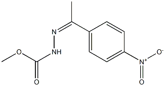 methyl 2-[1-(4-nitrophenyl)ethylidene]hydrazinecarboxylate 结构式